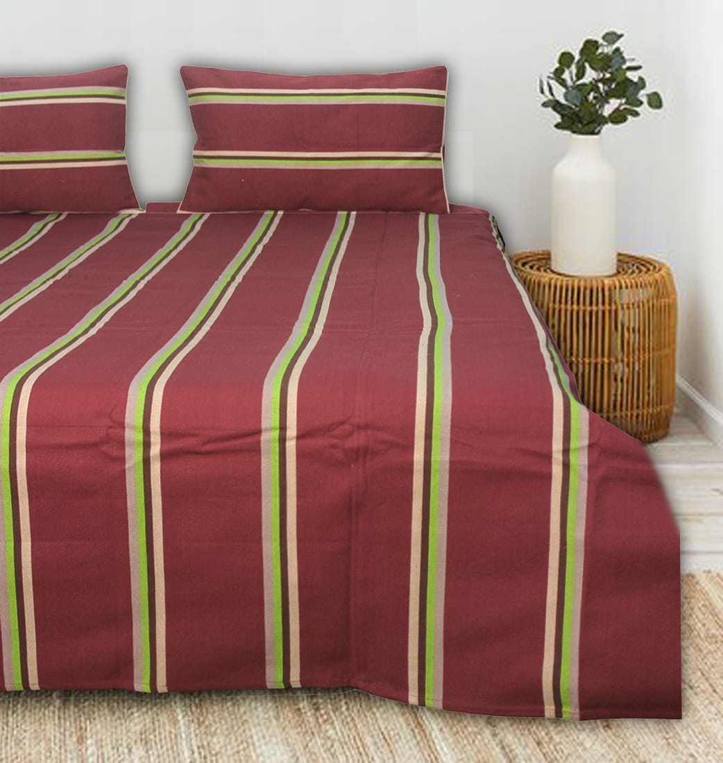 Elegant Alpha Woven 100% Cotton Handloom Bed Cover online in India