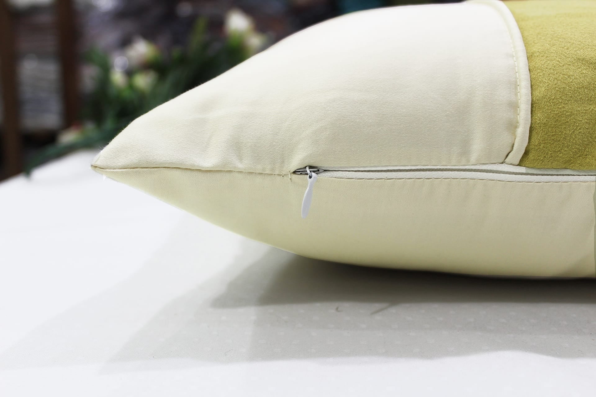 Stylish Cotton Satin Patch Throw/Lumber Pillow Online In India