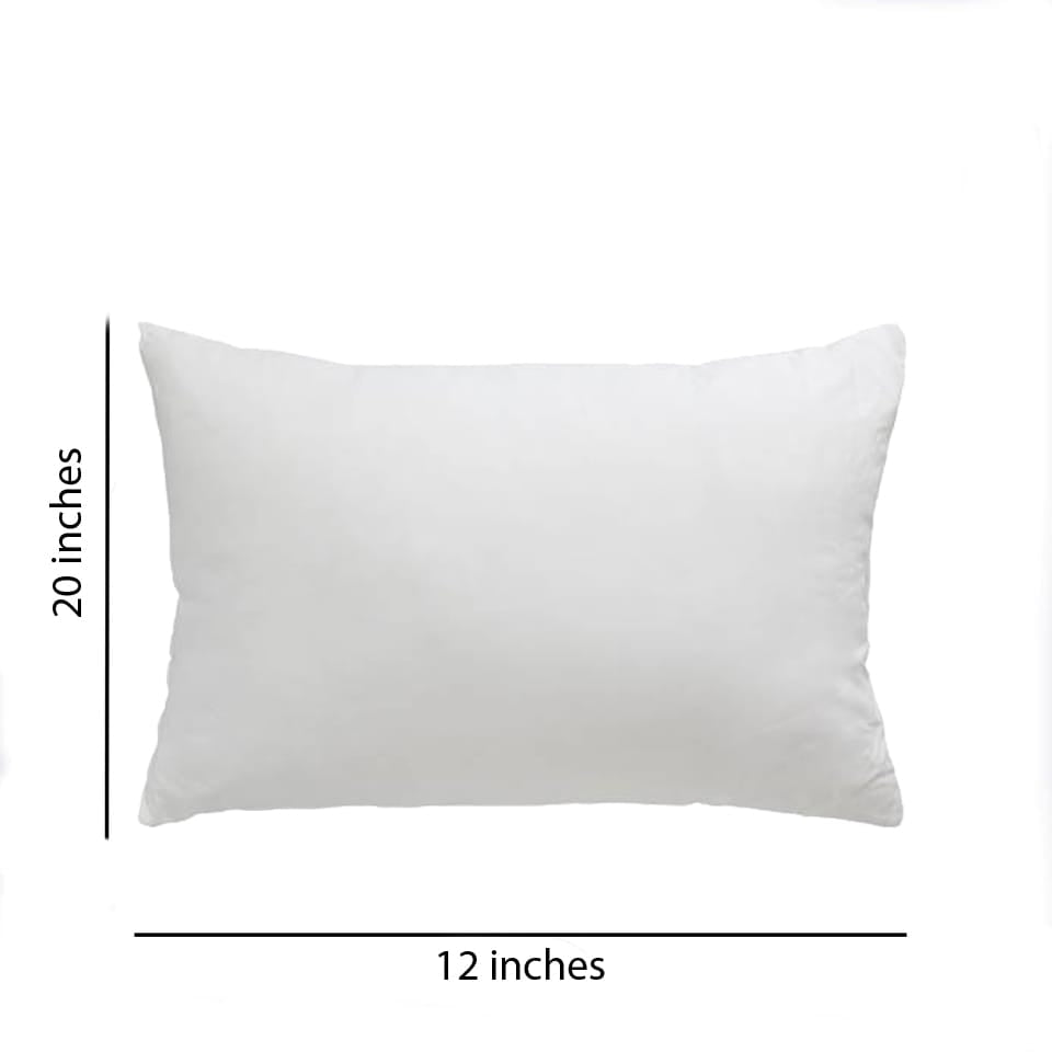 Soft White Fiber Cushion Fillers/Inserts(12*20 inches) online in India at best prices