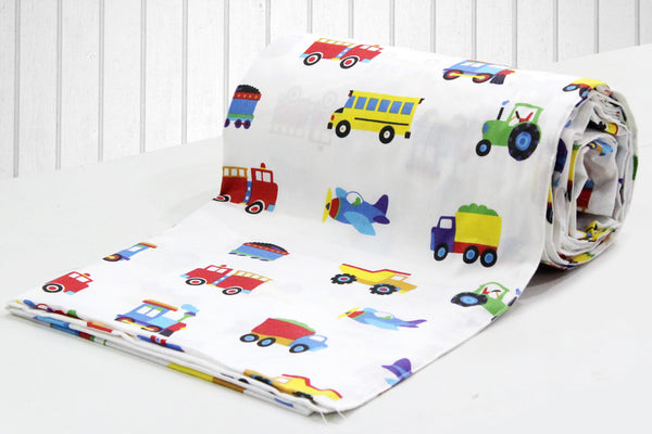 Kids Funky Candy Print 1 Pc Cotton Duvet Cover Single Bed (with Zipper) - White