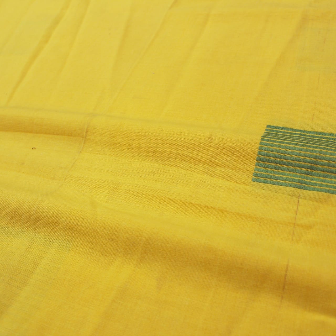 ALPHA Woven Cotton Plain 1 Pc Table Cover - Yellow