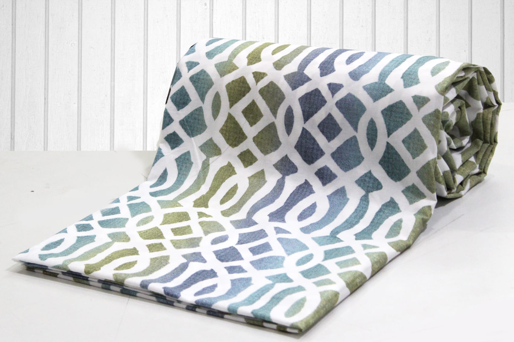Stylish Olive Multicolor Abstract Printed Cotton Duvet Cover Online In India