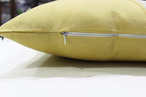 Stylish Cotton Satin Patch Throw/Lumber Pillow Online In India