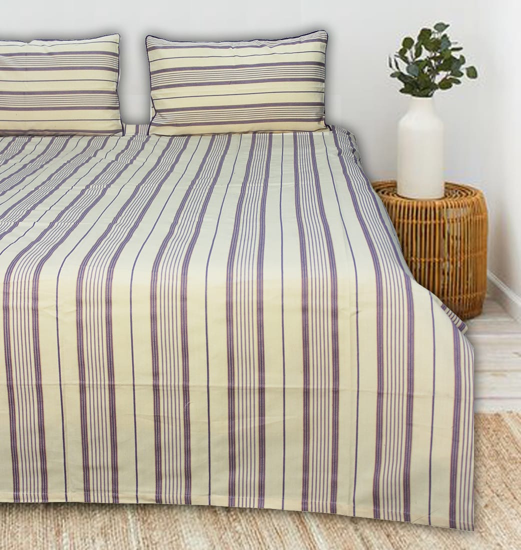Elegant Alpha Woven 100% Cotton Handloom Bed Cover online in India