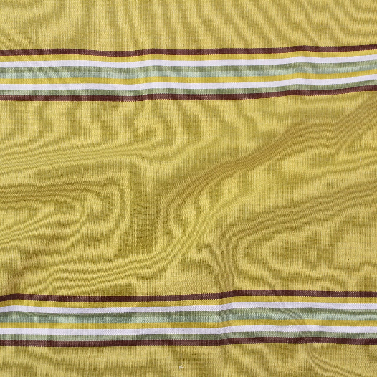 Alpha Gold Woven Cotton Stripes Table Cover(1 Pc) online in India