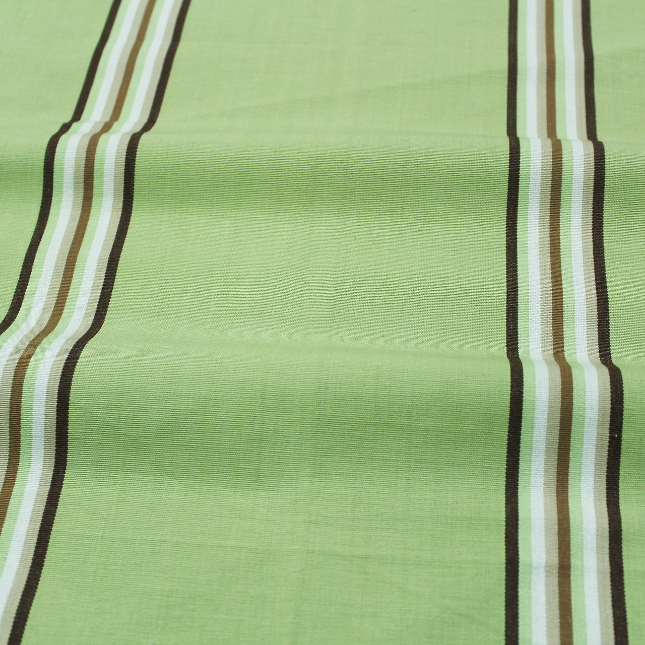 Alpha Green Woven Cotton Stripes Table Cover(1 Pc) online in India