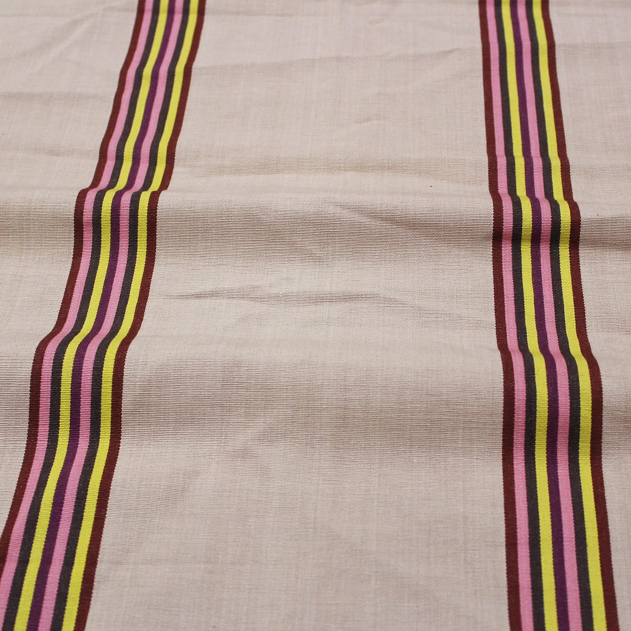 Alpha Rose Woven Cotton Stripes Table Cover(1 Pc) online in India