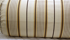 Stylish Stripes Woven Cotton Bolster Cover set (2 Pcs) online in India