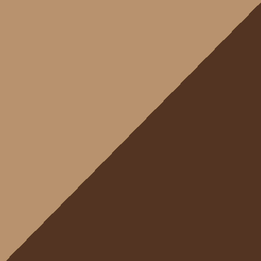 Plain 210 TC Mercerised Cotton Duvet Cover - Coffee Brown & Camel Brown