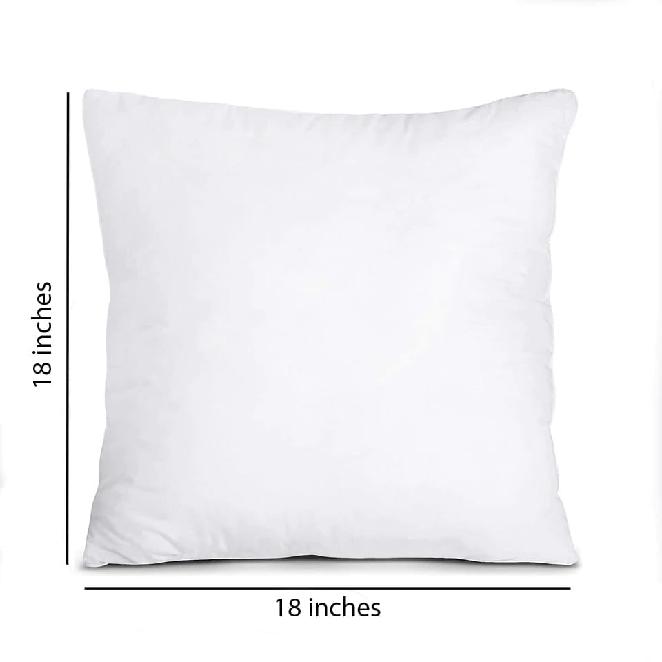 Soft White Fiber Cushion Fillers/Inserts(18*18 inches) online in India at best prices