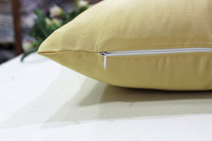 Stylish Cotton Satin Patch Throw/Lumber Pillow Online In India