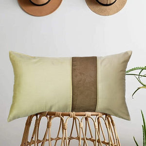 Stylish Cotton Satin Patch Throw/Lumber Pillow Online In India