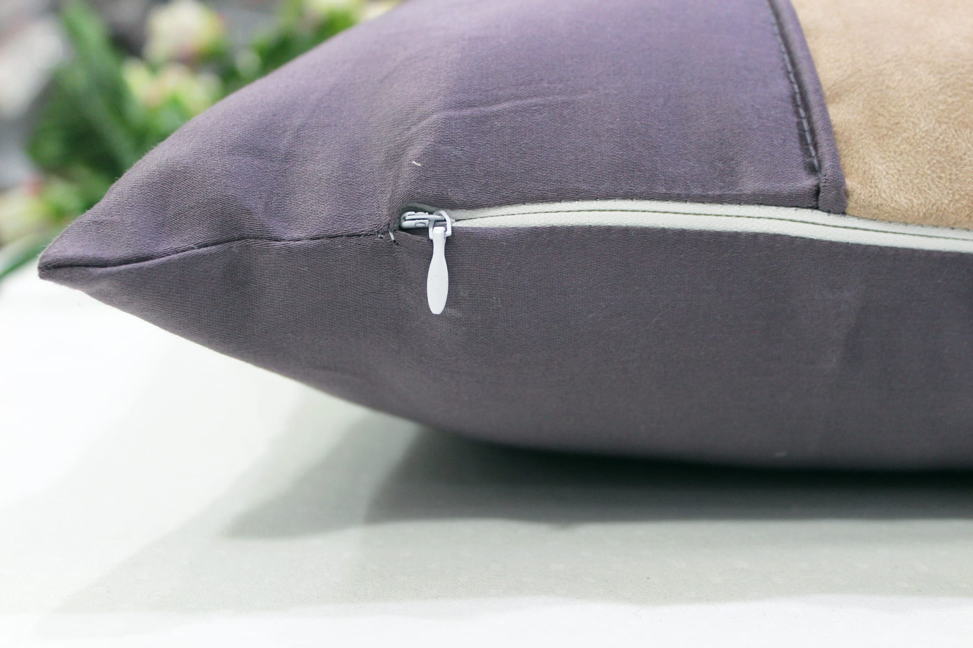 Stylish Cotton Satin Patch Throw/Lumber Pillow Online In India