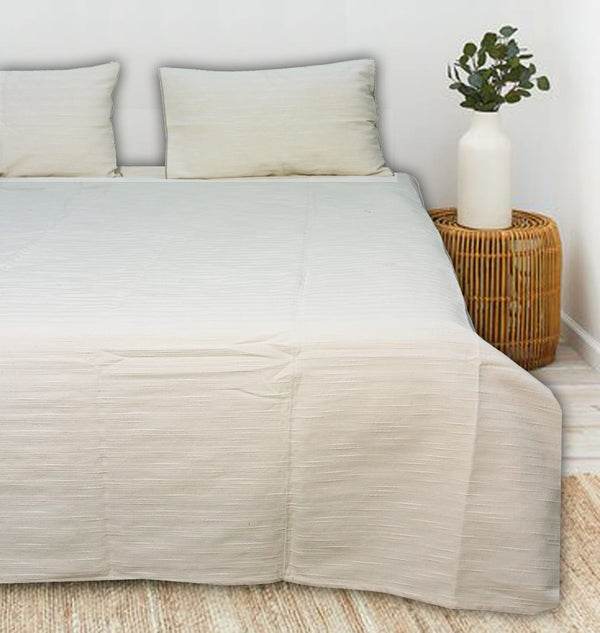 ALPHA Woven 100% Cotton Elegant Handloom Bed Cover