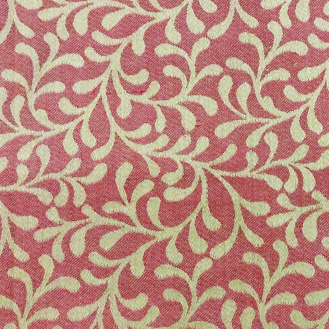 Alpha Maroon Woven Cotton Floral Table Cover(1 Pc) online in India