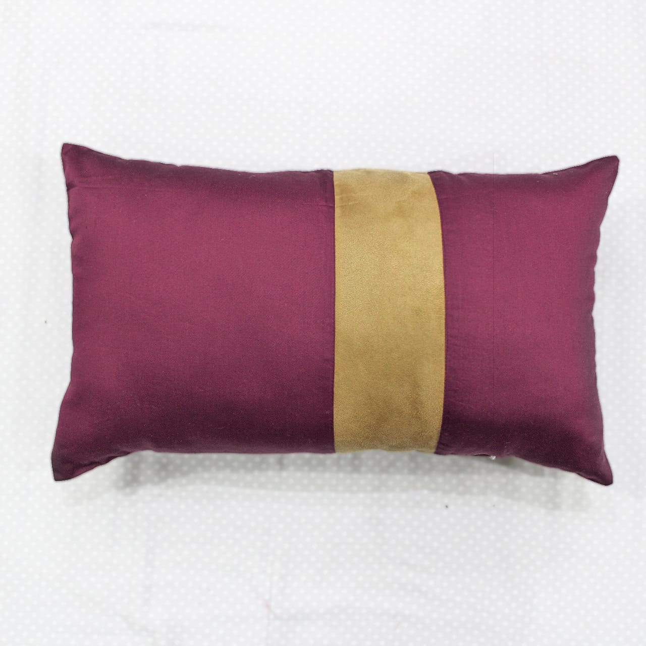 Stylish Cotton Satin Patch Throw/Lumber Pillow Online In India