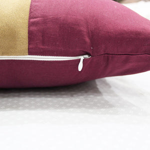 Stylish Cotton Satin Patch Throw/Lumber Pillow Online In India