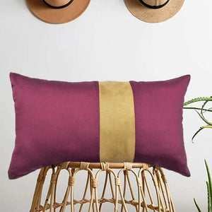 Stylish Cotton Satin Patch Throw/Lumber Pillow Online In India