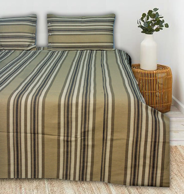 ALPHA Woven 100% Cotton Elegant Handloom Bed Cover
