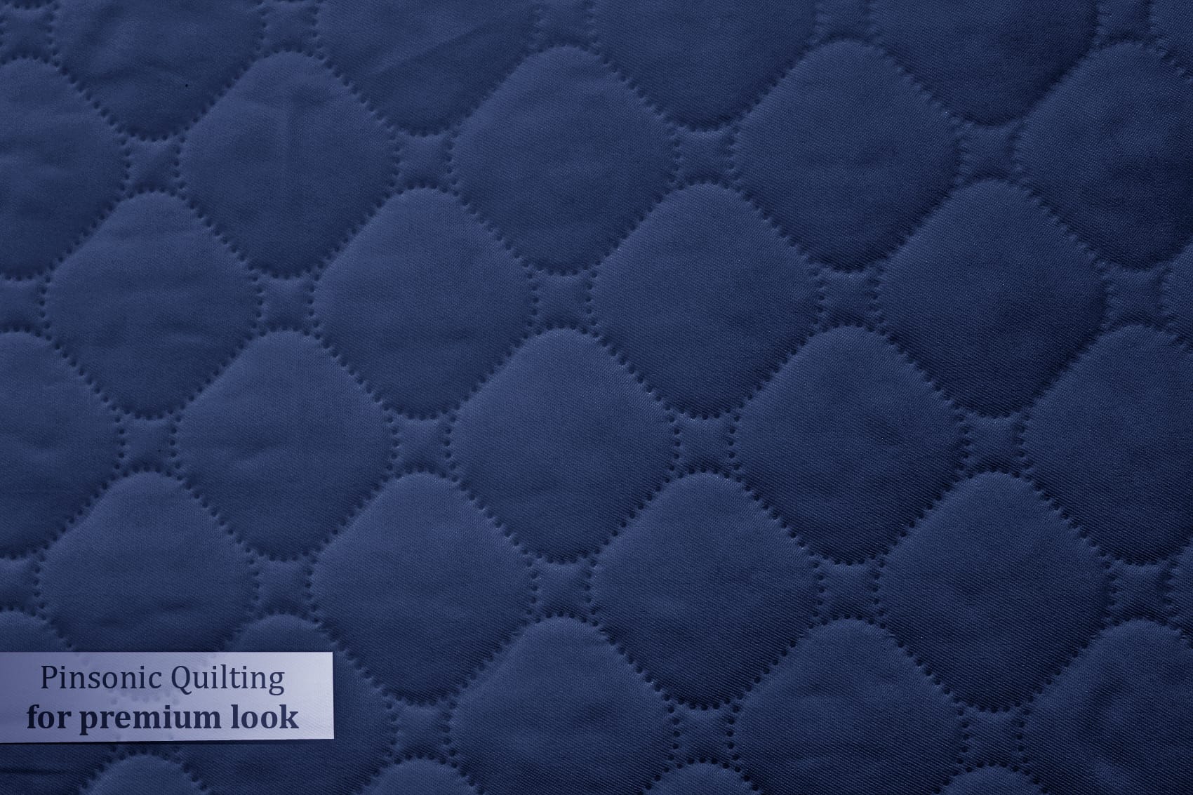 Blue Elasticated Quilted Water Proof Mattress Protector online in India