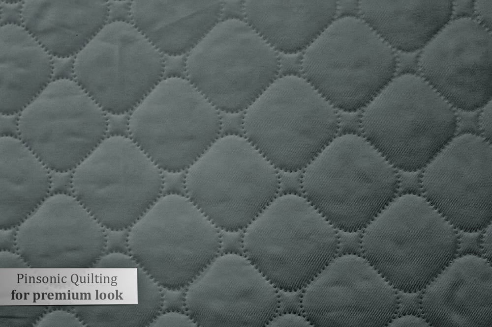 Grey Elasticated Quilted Water Proof Mattress Protector online in India