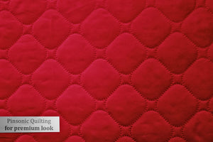 Red Elasticated Quilted Water Proof Mattress Protector online in India