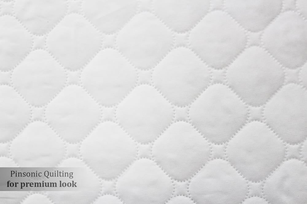 White Elasticated Quilted Water Proof Mattress Protector online in India 