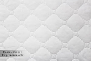 White Elasticated Quilted Water Proof Mattress Protector online in India 