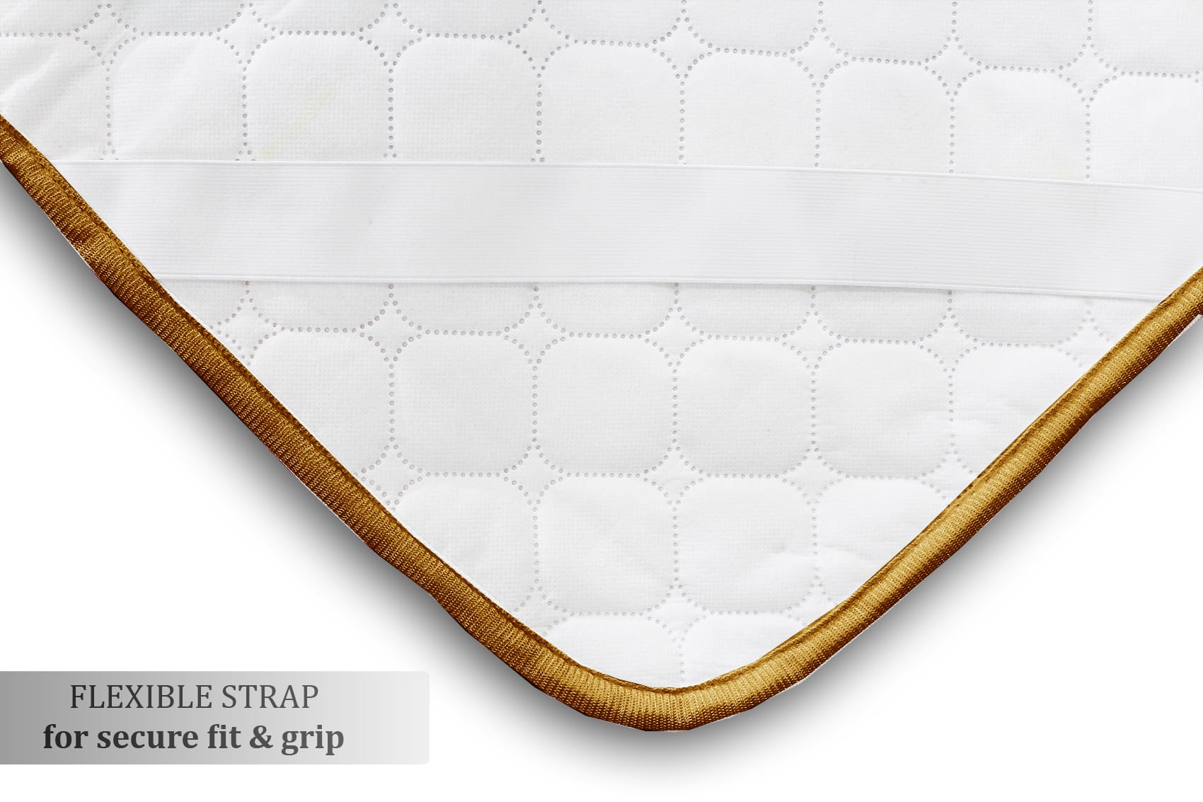 Gold Elasticated Quilted Water Proof Mattress Protector online in India