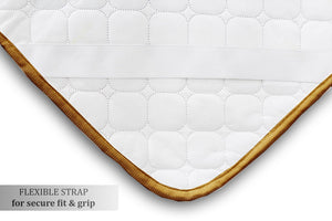 Gold Elasticated Quilted Water Proof Mattress Protector online in India