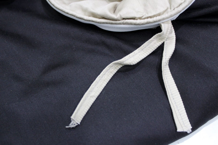 Soft Plain 400 TC Luxurious Cotton Duvet Cover In Black & Khaki Online At Best Prices