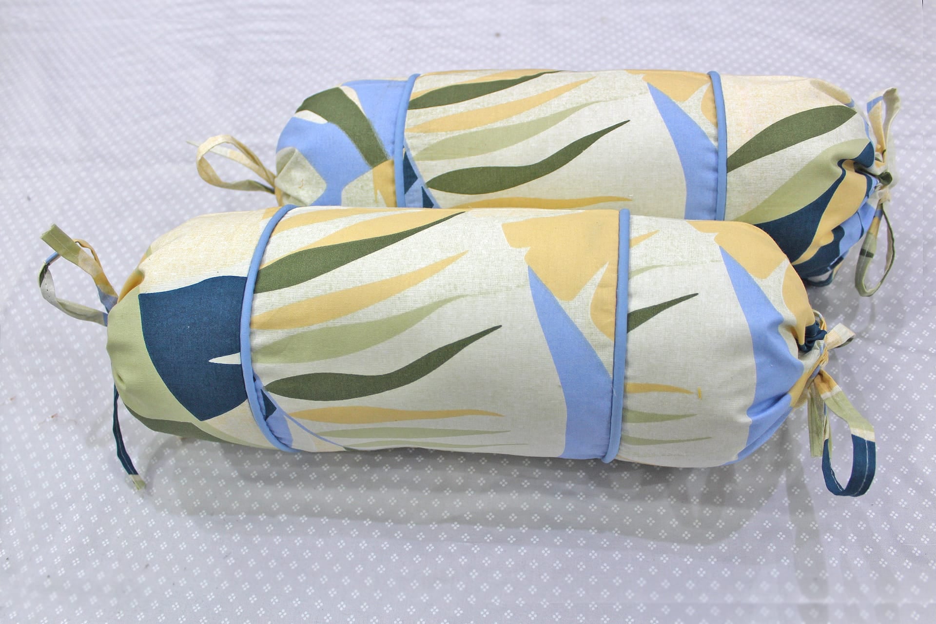 MELANGE 100% Cotton Baby Bolster Cover (with Bolster Insert), Multicolor