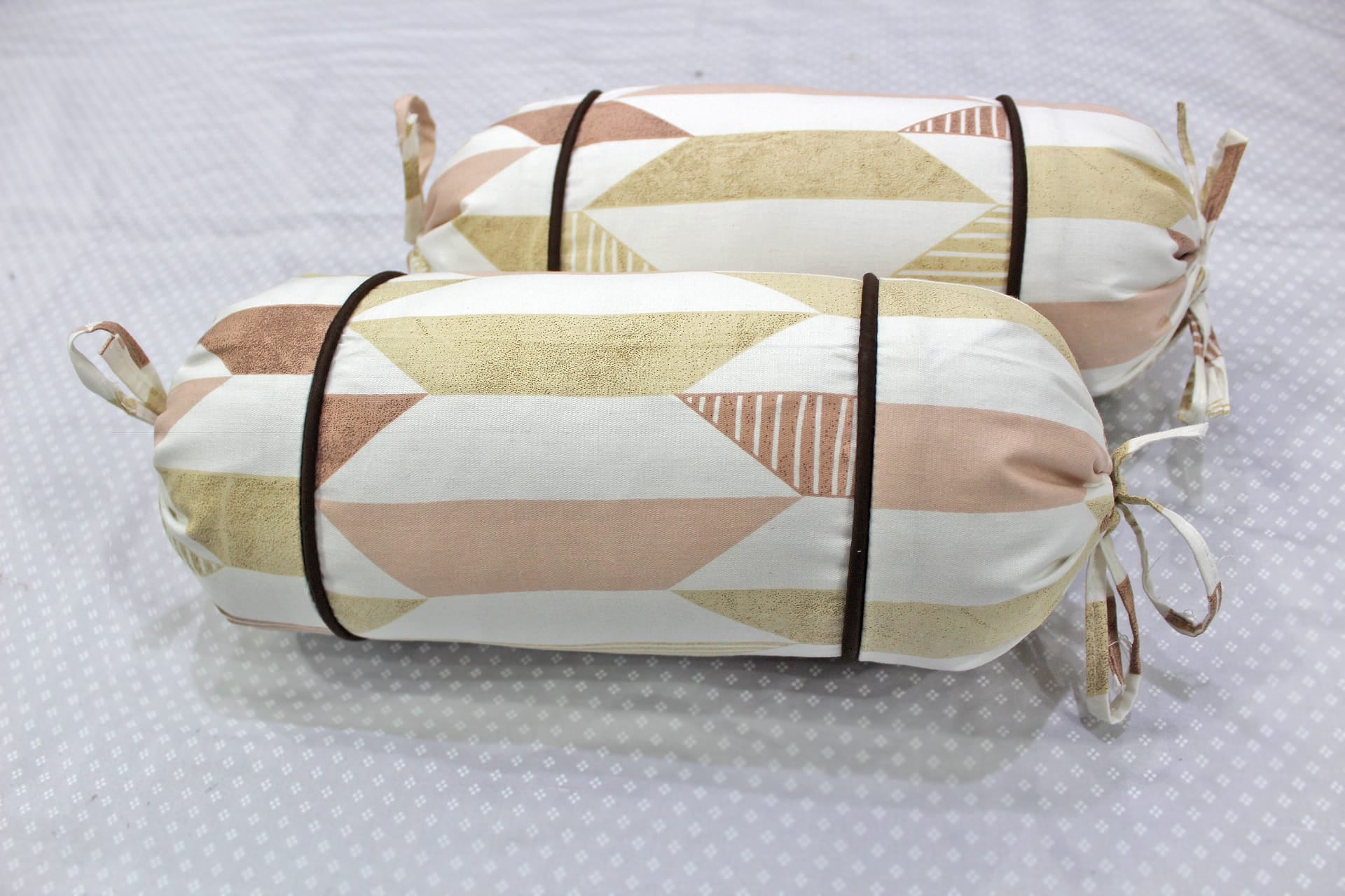 MELANGE 100% Cotton Baby Bolster Cover (with Bolster Insert), Multicolor