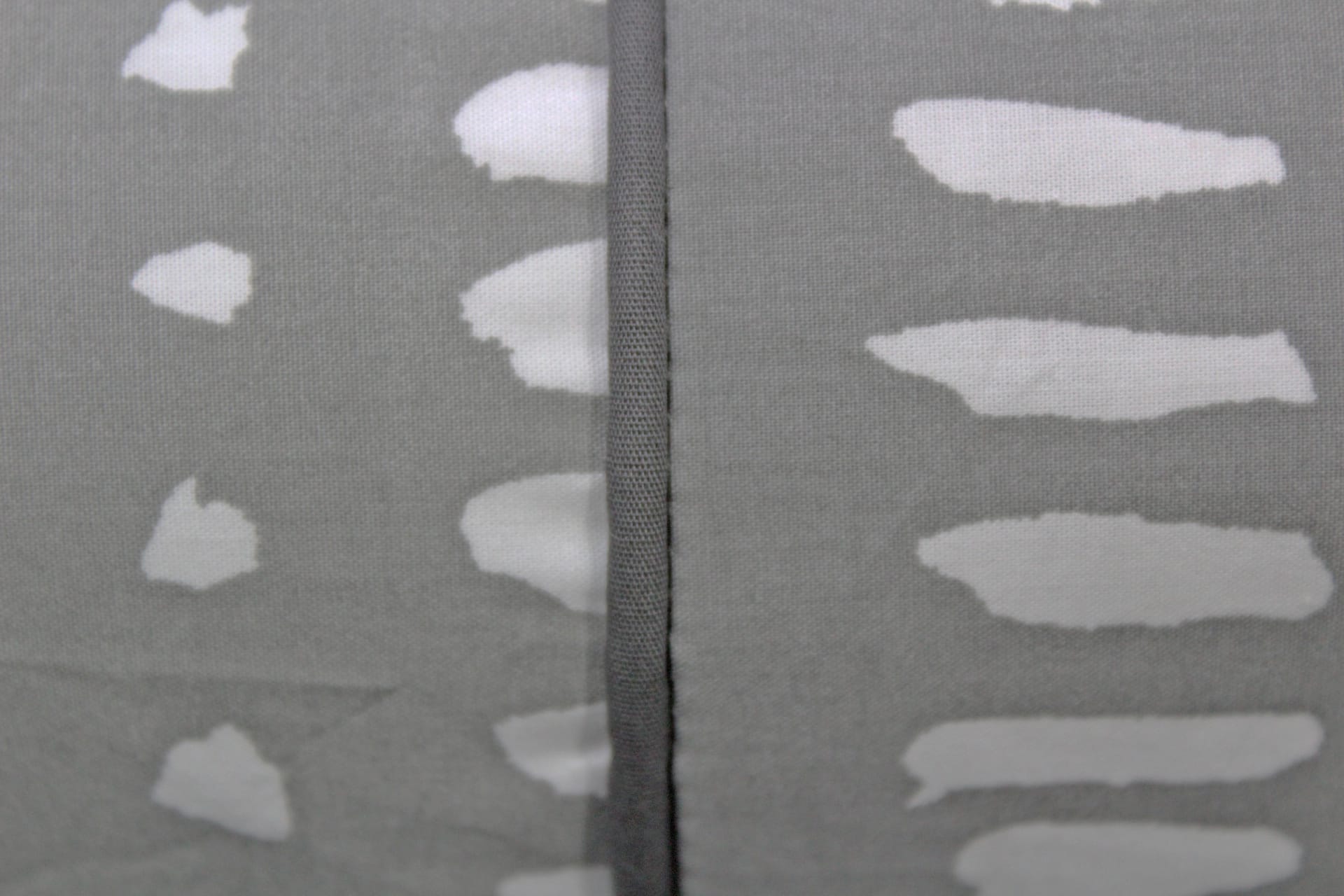 MELANGE 100% Cotton Baby Bolster Cover (with Bolster Insert), Grey
