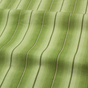 Alpha Green Woven Cotton Stripes Table Cover(1 Pc) online in India