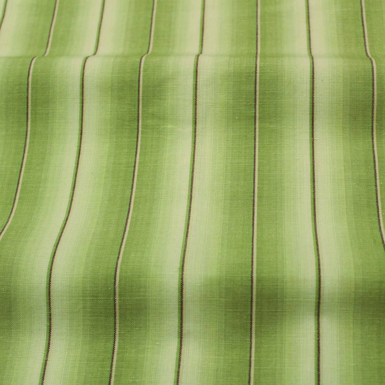ALPHA Woven Cotton Stripes 1 Pc Table Cover - Green