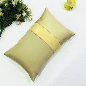 Stylish Cotton Satin Patch Throw/Lumber Pillow Online In India
