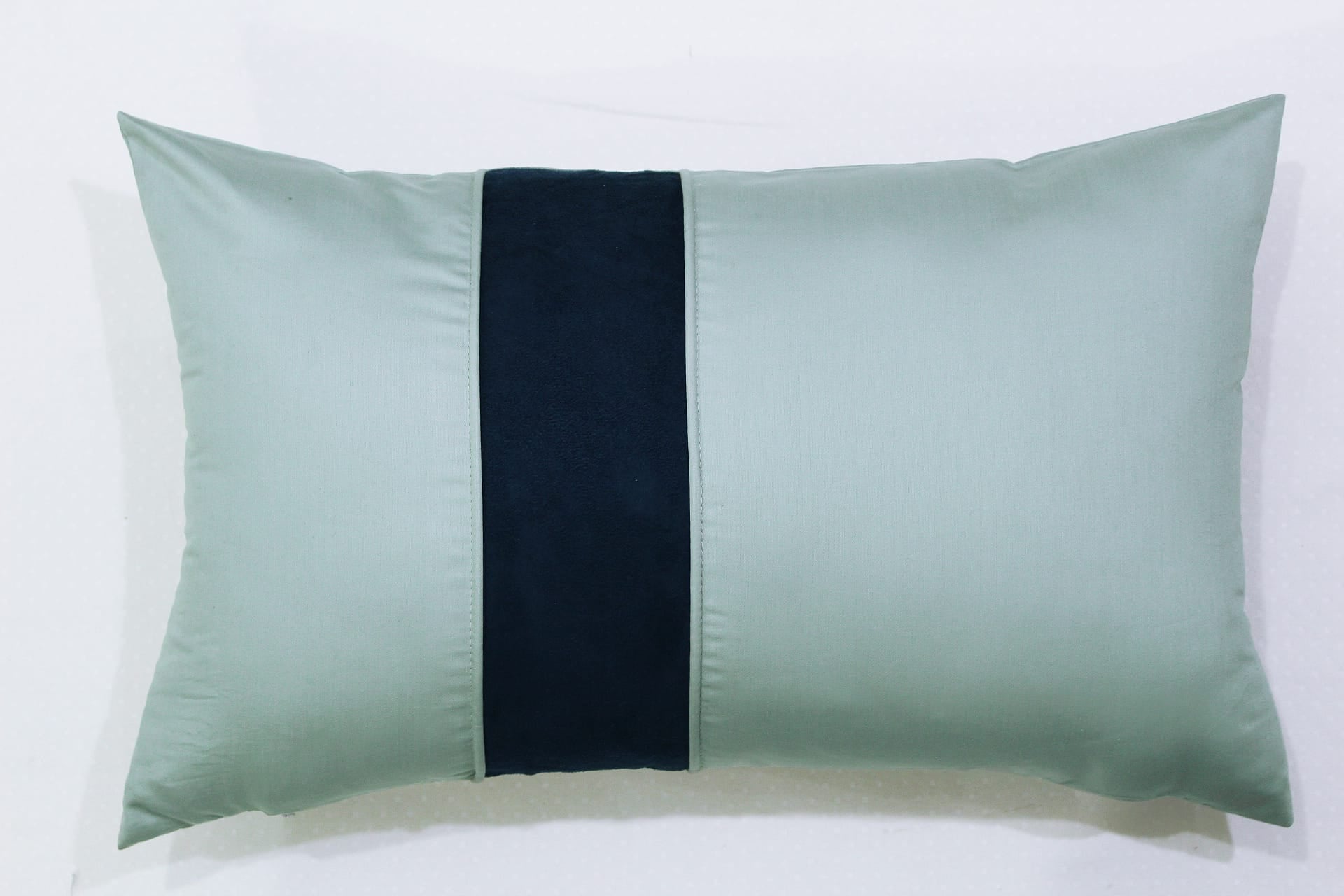 Cotton Satin Suede Patch Throw/Lumbar Pillow for Couch/Bed (with insert)