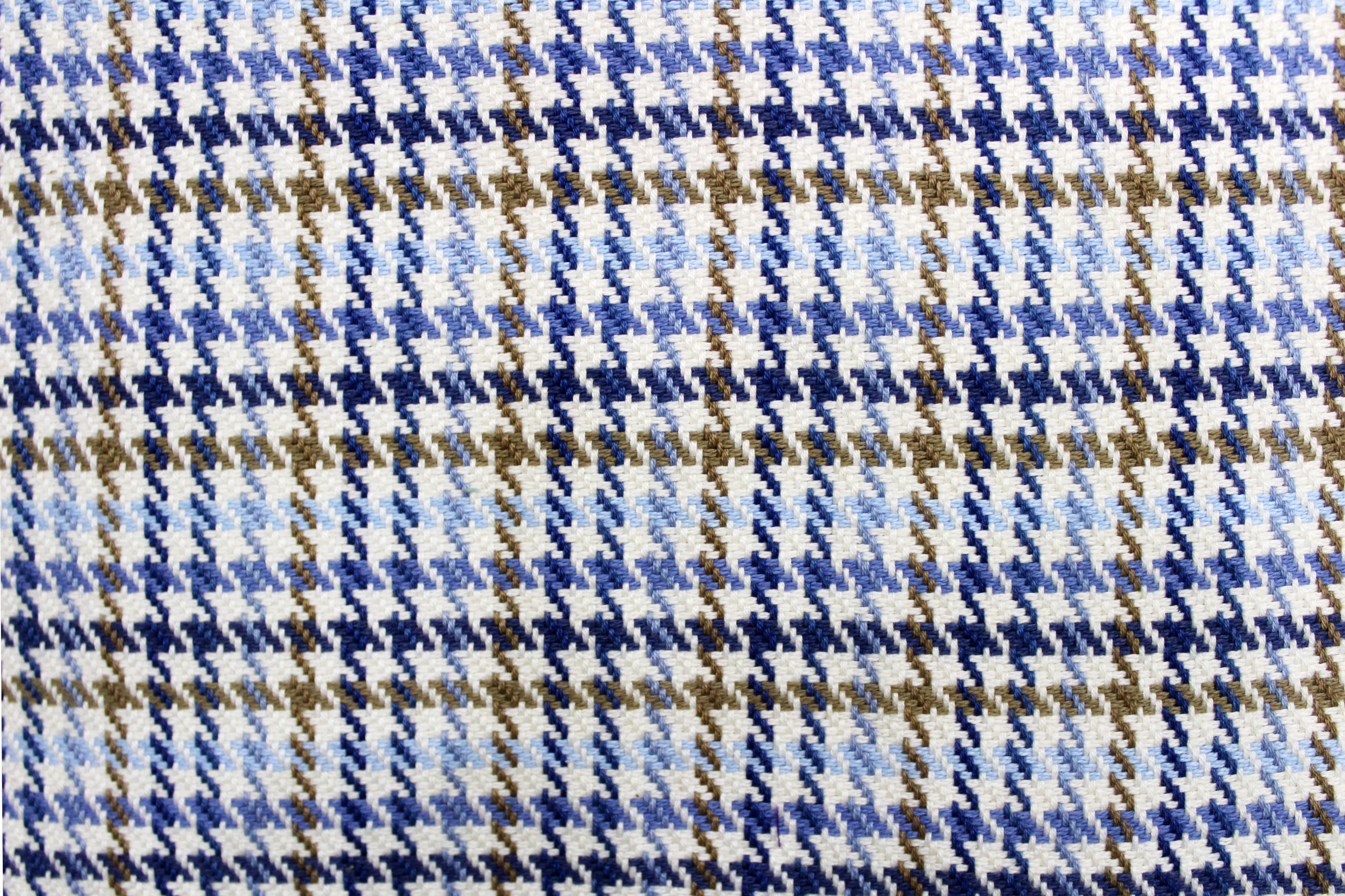 ALPHA Woven Cotton Check 2 Pcs Cushion Cover set - Blue
