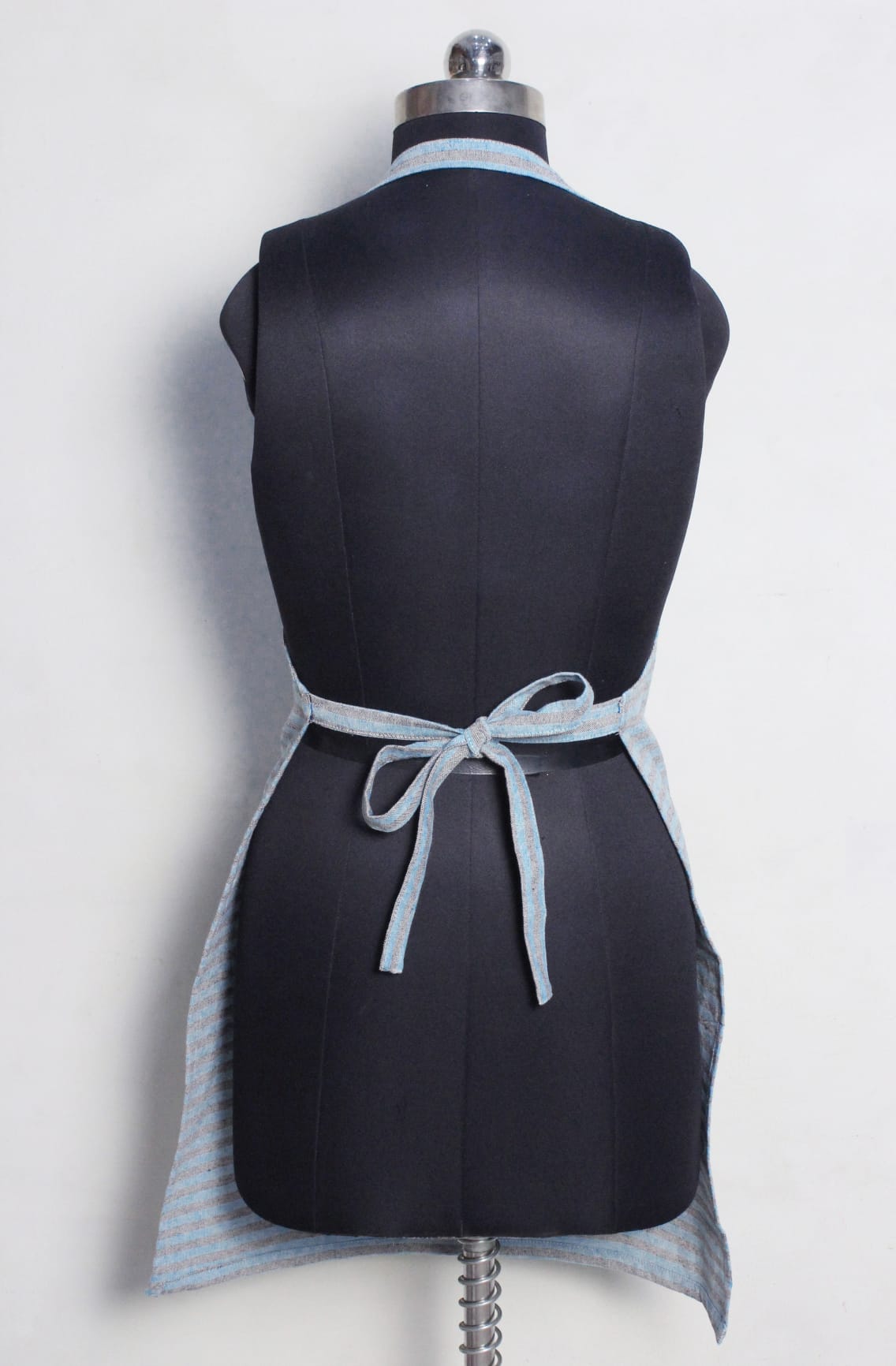 Alpha T- Blue Stripe Cotton Kitchen Apron(1 Pc) online in India