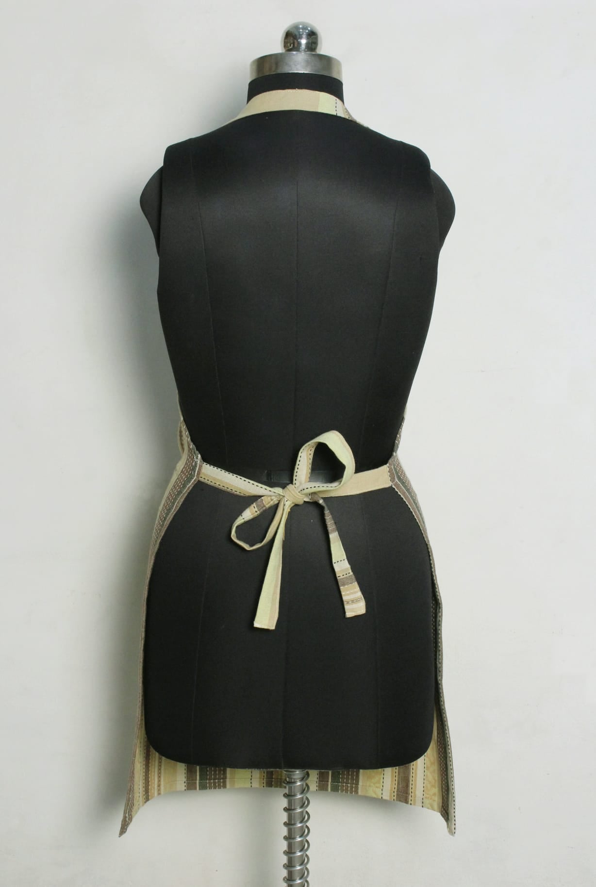 Alpha Green Stripe Cotton Kitchen Apron(1 Pc) online in India