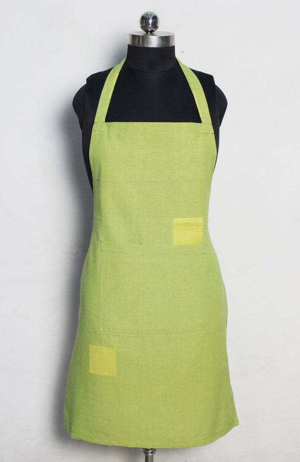 Alpha Green Cotton Kitchen Apron(1 Pc) online in India