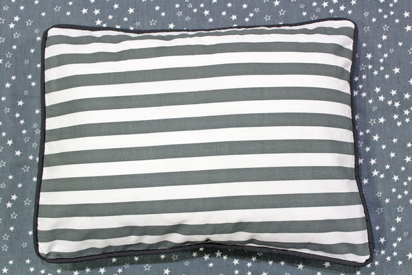 MELANGE 100% Cotton Baby Pillow Cover (with Pillow Insert), Grey