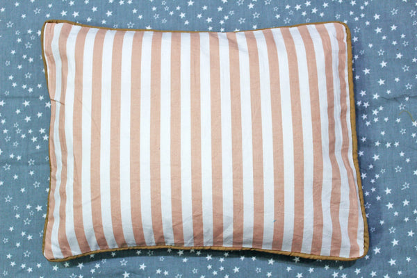 MELANGE 100% Cotton Baby Pillow Cover (with Pillow Insert), Peach