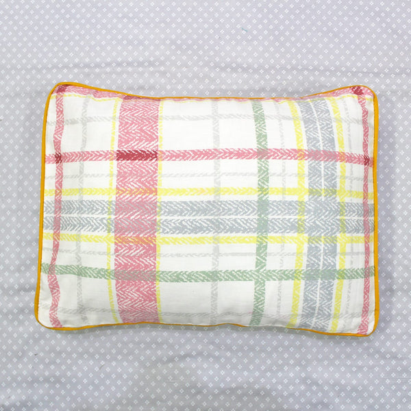 MELANGE 100% Cotton Baby Pillow Cover (with Pillow Insert), Multicolor