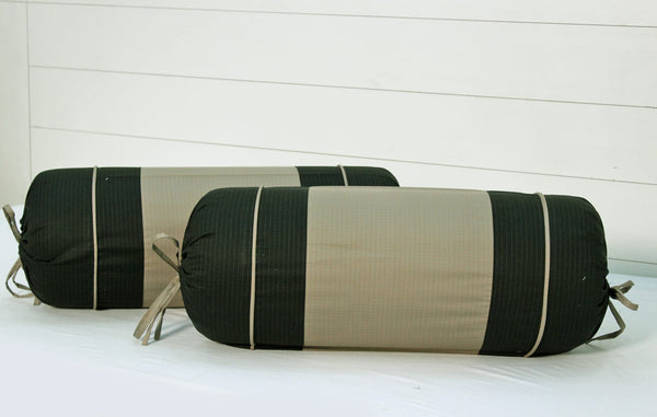 Soft Textured Cotton Bolster Cover Set in Black-2Pcs online