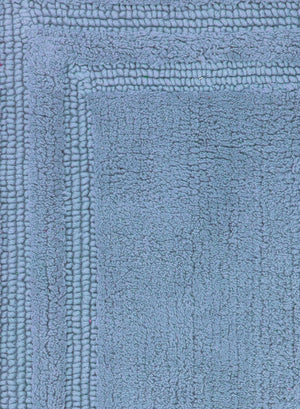 Non Slip Luxury Reversible Cotton Bathmat In Blue Online At Best Prices
