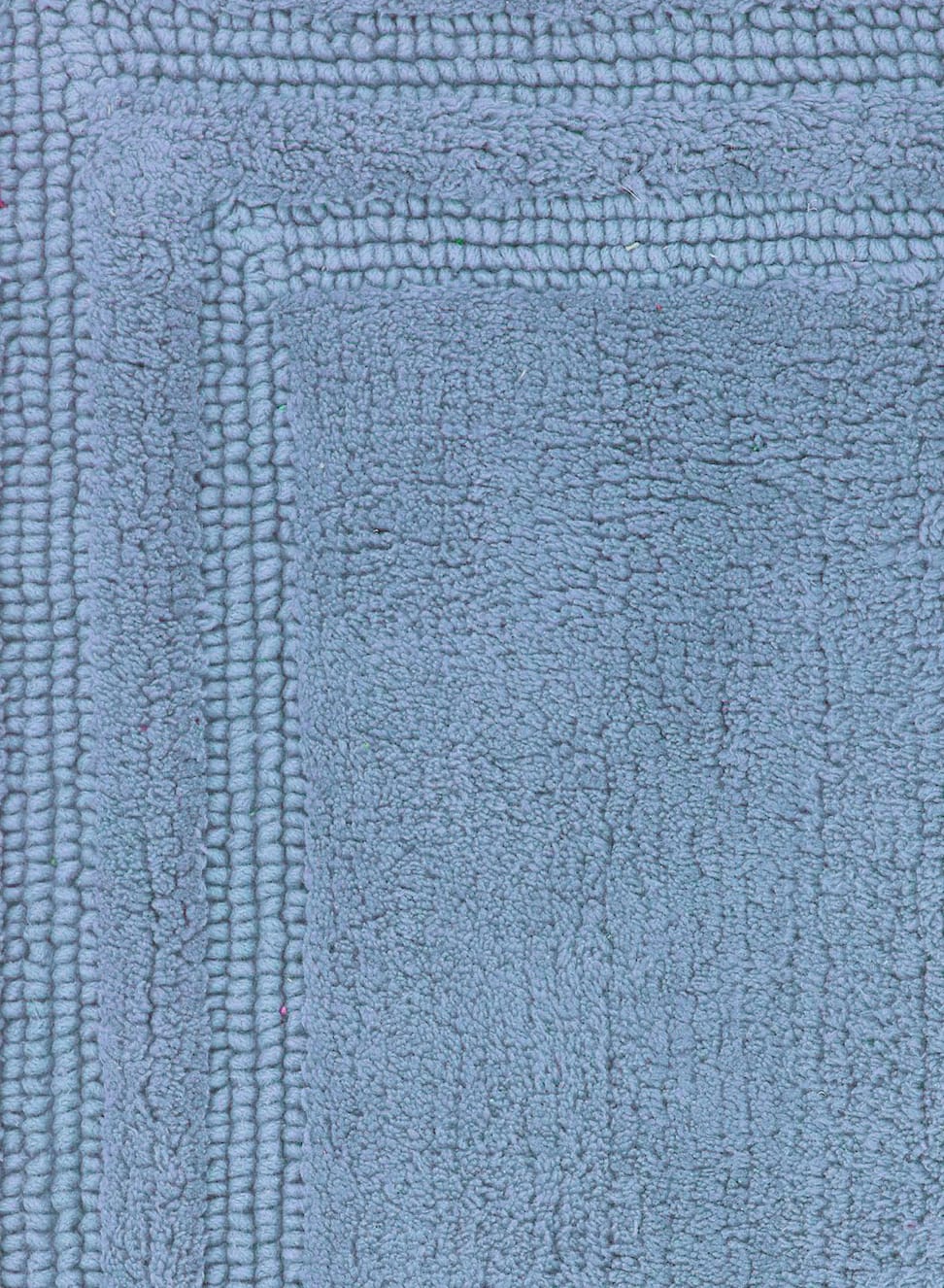 Non Slip Luxury Reversible Cotton Bathmat In Blue Online At Best Prices