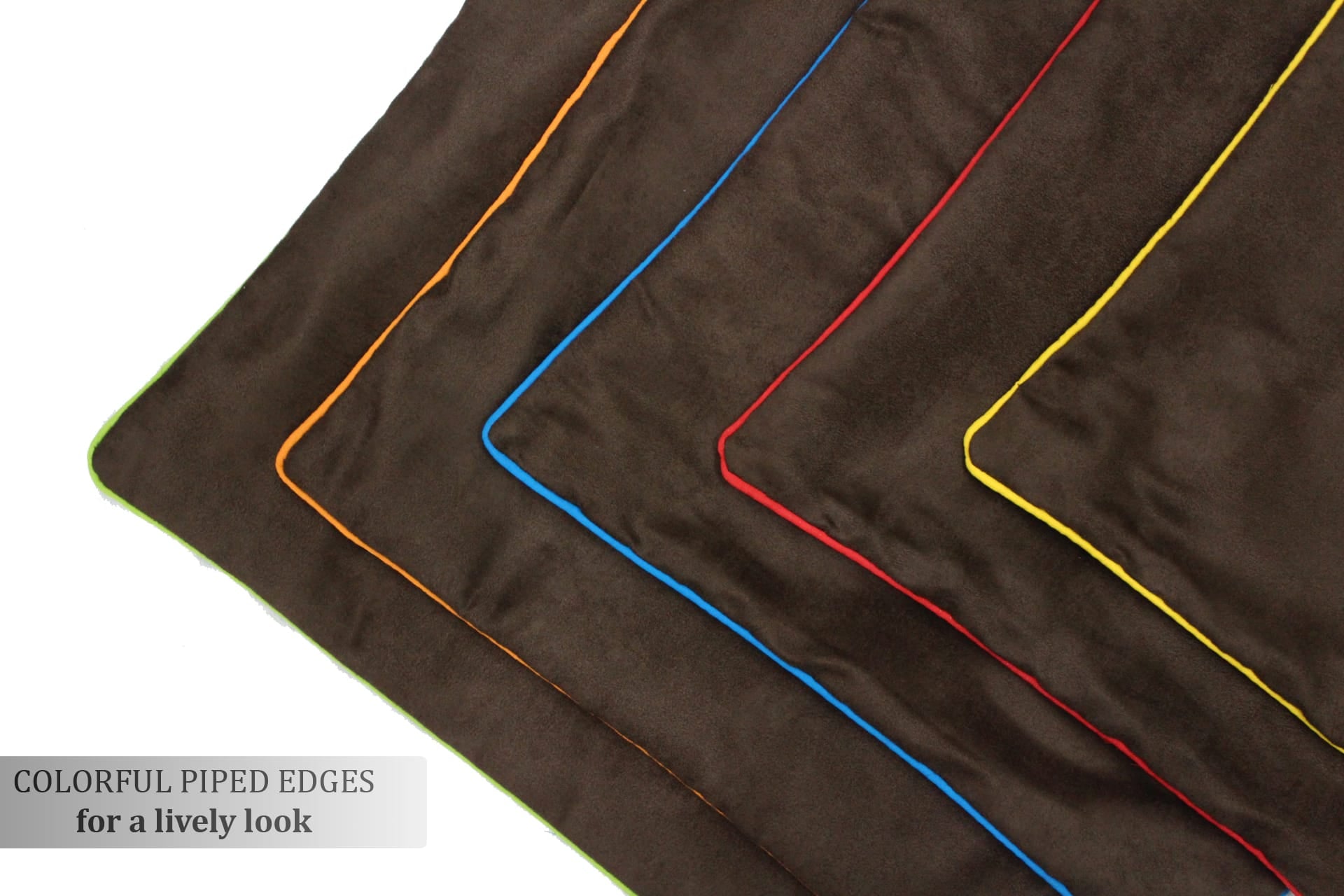 Soft Suede Velvet Cushion Cover Set in Brown online in India(5 Pcs)
