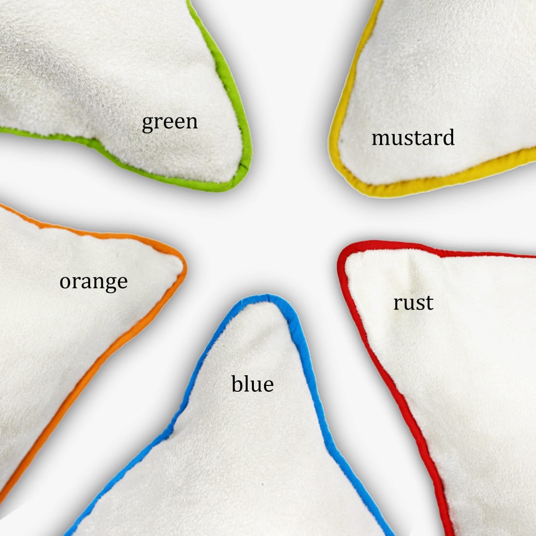Soft Suede Velvet Cushion Cover Set in Cream online in India(5 Pcs)